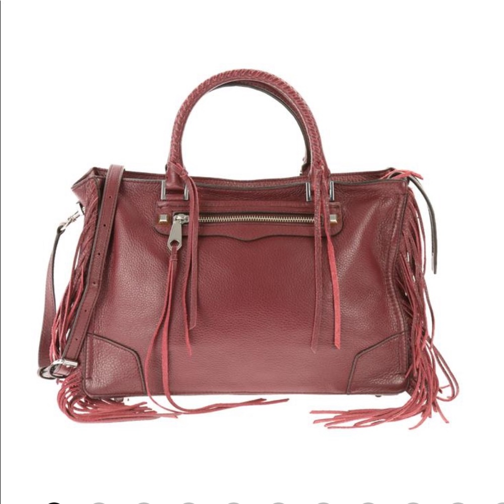 Rebecca Minkoff Red Fringe Regan Leather purse